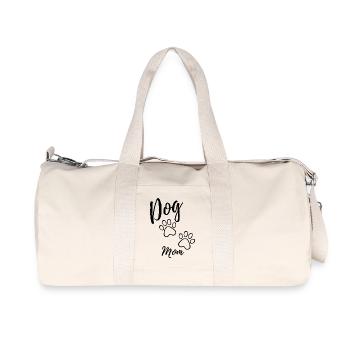 Maman chien - Sac de sport en toile recyclée Stanley/Stella - blanc naturel - Devant