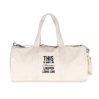 Anwalt Jurastudent Unternehmensanwalt Geschenk - Recycelte Canvas-Sporttasche von Stanley/Stella - Naturweiß - Vorne