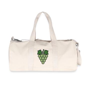 Grapes Grapevine Wine Gift Wine Drinker - Recycled Canvas Sports Bag by Stanley/Stella - natural - Front
