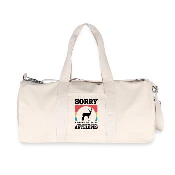 Antelope Humor Saying Vintage Safari - Recycled Canvas Sports Bag by Stanley/Stella - natural - Front