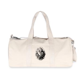 Two Koi as Yin Yang in Artful Irezumi Style - Recycled Canvas Sports Bag by Stanley/Stella - natural - Front