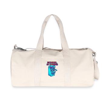 L’école arrive Arcade Pixel Art de Zombies - Sac de sport en toile recyclée Stanley/Stella - blanc naturel - Devant