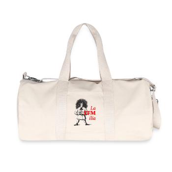 La FFMilia – Struwwelpeter Frankfurt - Recycelte Canvas-Sporttasche von Stanley/Stella - Naturweiß - Vorne