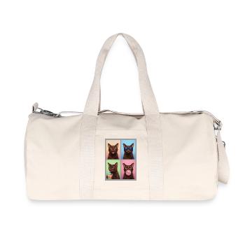 Cats Havana Cat - Recycled Canvas Sports Bag by Stanley/Stella - natural - Front