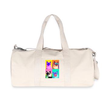 Cats, Himalayan Cat - Recycled Canvas Sports Bag by Stanley/Stella - natural - Front