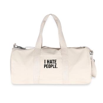 Je déteste les gens – Chemise tendance pour les introvertis - Sac de sport en toile recyclée Stanley/Stella - blanc naturel - Devant