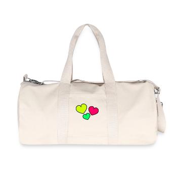 THANK YOU. MISTRESS. MASTER. THANK YOU MISTRESS. HEART - Recycled Canvas Sports Bag by Stanley/Stella - natural - Front