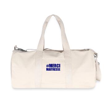 MAÎTRESSE. MERCI. MERCI MAÎTRESSE - Sac de sport en toile recyclée Stanley/Stella - blanc naturel - Devant