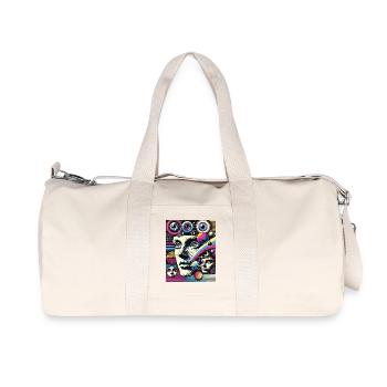 Celestial Mind - the universe in the head - Recycled Canvas Sports Bag by Stanley/Stella - natural - Front