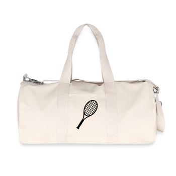 Tennis - Sac de sport en toile recyclée Stanley/Stella - blanc naturel - Devant