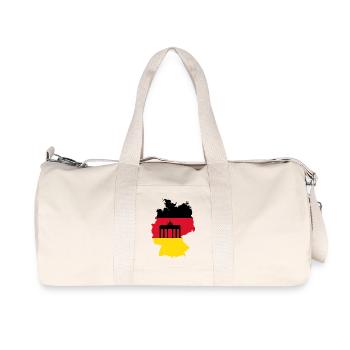 Allemagne - Sac de sport en toile recyclée Stanley/Stella - blanc naturel - Devant