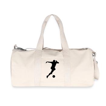 american football soccer football ball goalkeeper1 - Recycled Canvas Sports Bag by Stanley/Stella - natural - Front
