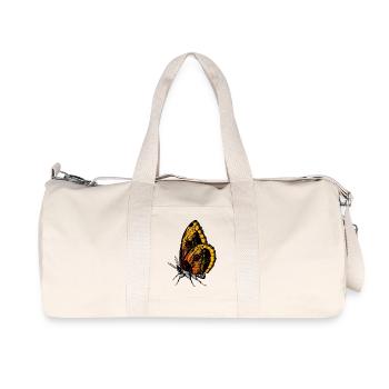 Beau papillon idée cadeau - Sac de sport en toile recyclée Stanley/Stella - blanc naturel - Devant