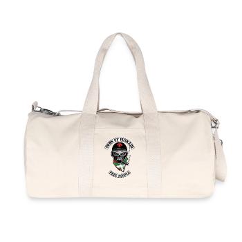 basque biker design - Recycled Canvas Sports Bag by Stanley/Stella - natural - Front
