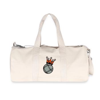 crown king crown petanque boule1 - Recycled Canvas Sports Bag by Stanley/Stella - natural - Front