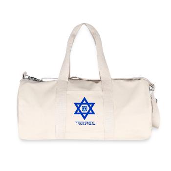 Israël 3 - Sac de sport en toile recyclée Stanley/Stella - blanc naturel - Devant