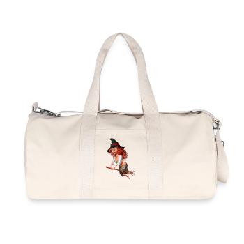La petite sorcière - Sac de sport en toile recyclée Stanley/Stella - blanc naturel - Devant