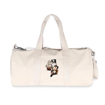Tatouage d'amour de pirate - Sac de sport en toile recyclée Stanley/Stella - blanc naturel - Devant