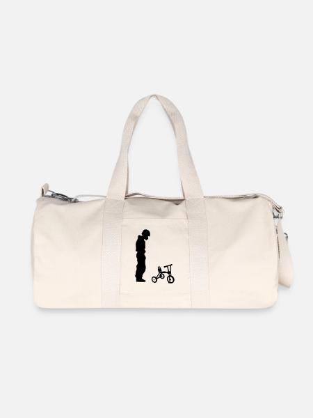 Biker - Recycelte Canvas-Sporttasche von Stanley/Stella - Naturweiß