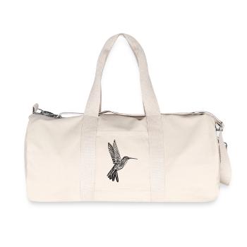 Kolibri - Recycelte Canvas-Sporttasche von Stanley/Stella - Naturweiß - Vorne
