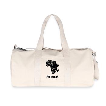 africa_logo - Sac de sport en toile recyclée Stanley/Stella - blanc naturel - Devant