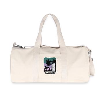 South Africa - Beach - Surfing - Surfer - Recycelte Canvas-Sporttasche von Stanley/Stella - Naturweiß - Vorne