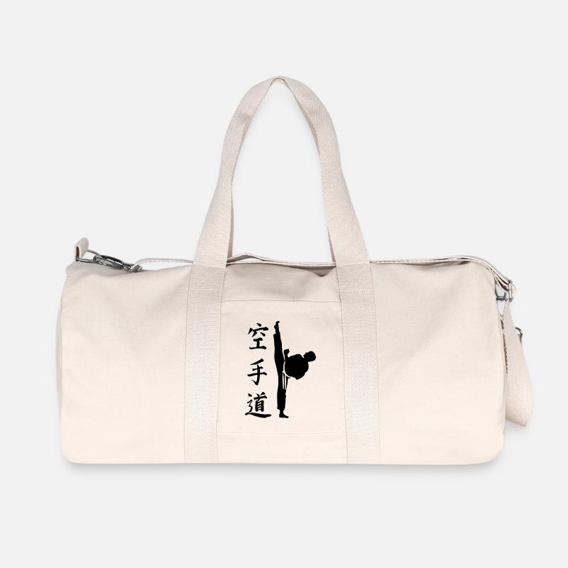 kampfsport - Recycelte Canvas-Sporttasche von Stanley/Stella - Naturweiß