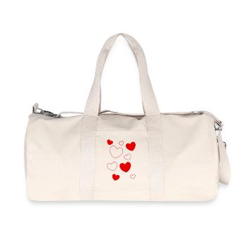 Valentine's Day Gift Valentine's Day - Recycled Canvas Sports Bag by Stanley/Stella - natural - Front