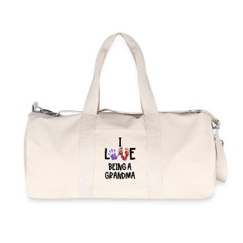 Grandma Statement Grandmother Pensioner Old Woman - Recycled Canvas Sports Bag by Stanley/Stella - natural - Front