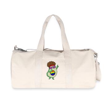 LGBT Avacado Rainbow - Recycled Canvas Sports Bag by Stanley/Stella - natural - Front