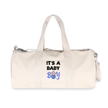 Déclaration des parents biologiques du bébé Famille enceinte - Sac de sport en toile recyclée Stanley/Stella - blanc naturel - Devant