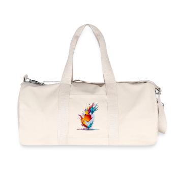 Cocktail - Recycelte Canvas-Sporttasche von Stanley/Stella - Naturweiß - Vorne