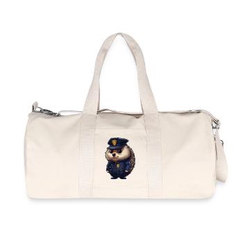 Police des hérissons - Sac de sport en toile recyclée Stanley/Stella - blanc naturel - Devant