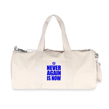 Never again is now - Recycelte Canvas-Sporttasche von Stanley/Stella - Naturweiß - Vorne