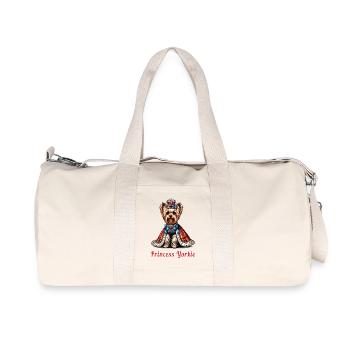 Yorkshire Terrier Princess - Recycled Canvas Sports Bag by Stanley/Stella - natural - Front