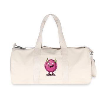 Into the future with a smile ! - Recycled Canvas Sports Bag by Stanley/Stella - natural - Front