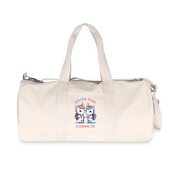 Licornes vagabondes mignonnes - Sac de sport en toile recyclée Stanley/Stella - blanc naturel - Devant