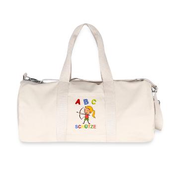Kind Einschulung - Recycelte Canvas-Sporttasche von Stanley/Stella - Naturweiß - Vorne