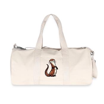 Otter - Recycelte Canvas-Sporttasche von Stanley/Stella - Naturweiß - Vorne