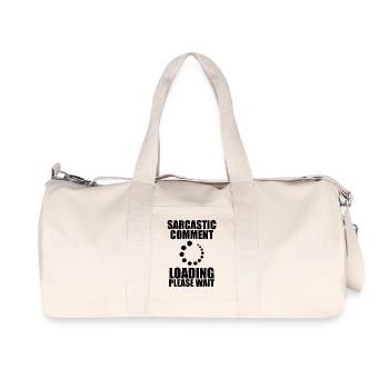 Funny Saying Funny Humor Gift Idea - Recycled Canvas Sports Bag by Stanley/Stella - natural - Front