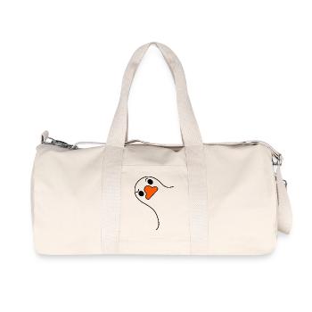 Canard - Sac de sport en toile recyclée Stanley/Stella - blanc naturel - Devant