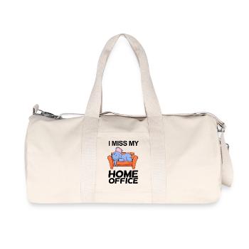 Bureau à domicile Dire drôle - Sac de sport en toile recyclée Stanley/Stella - blanc naturel - Devant