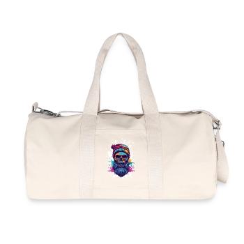 Crâne de bûcheron - Sac de sport en toile recyclée Stanley/Stella - blanc naturel - Devant