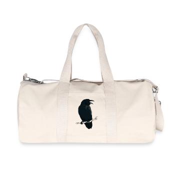 Black Raven - Recycled Canvas Sports Bag by Stanley/Stella - natural - Front