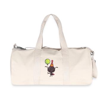 Ant Birthday Baby - Recycled Canvas Sports Bag by Stanley/Stella - natural - Front