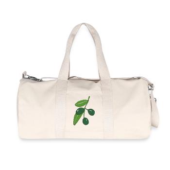 olive branch - Recycled Canvas Sports Bag by Stanley/Stella - natural - Front