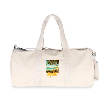Karpathos - Recycelte Canvas-Sporttasche von Stanley/Stella - Naturweiß - Vorne