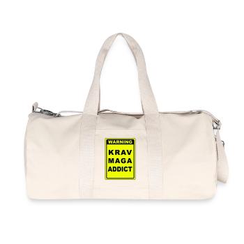 Warnung Krav Maga Süchtiger - Recycelte Canvas-Sporttasche von Stanley/Stella - Naturweiß - Vorne