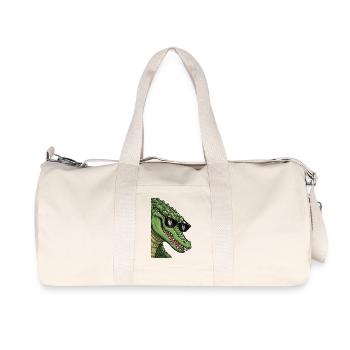 Casual crocodile with sunglasses - Recycled Canvas Sports Bag by Stanley/Stella - natural - Front