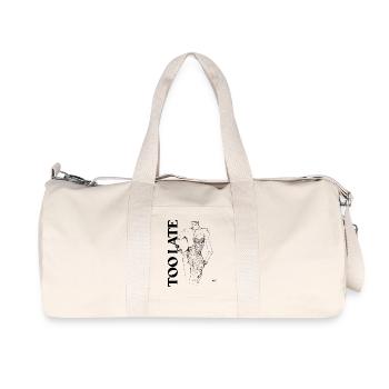 Trop tard - Sac de sport en toile recyclée Stanley/Stella - blanc naturel - Devant